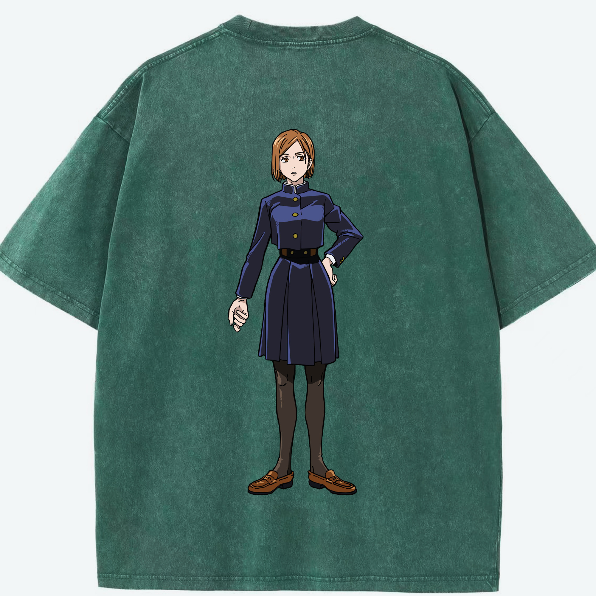 （画像用） 呪術廻戦 Jujutsu Kaisen 綿100% ヴィンテージ風 半袖Tシャツ（背面プリント）